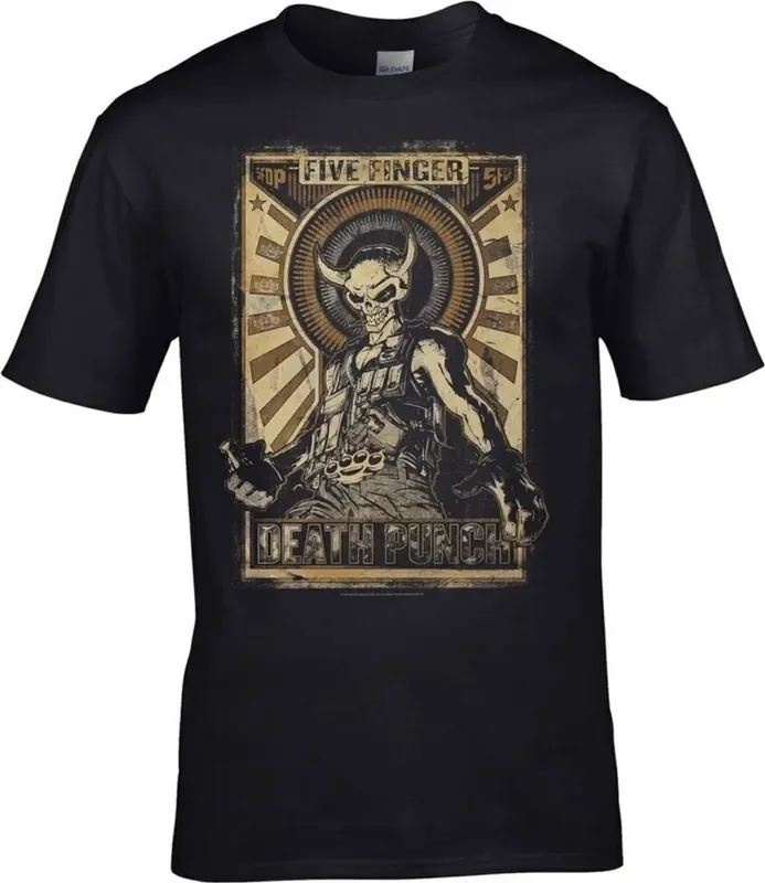 Five Finger Death Punch T-shirt Mercenary Unisex Black 2XL