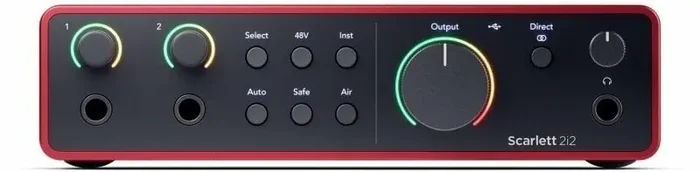 Focusrite Scarlett 2i2 4th Gen Interface audio USB