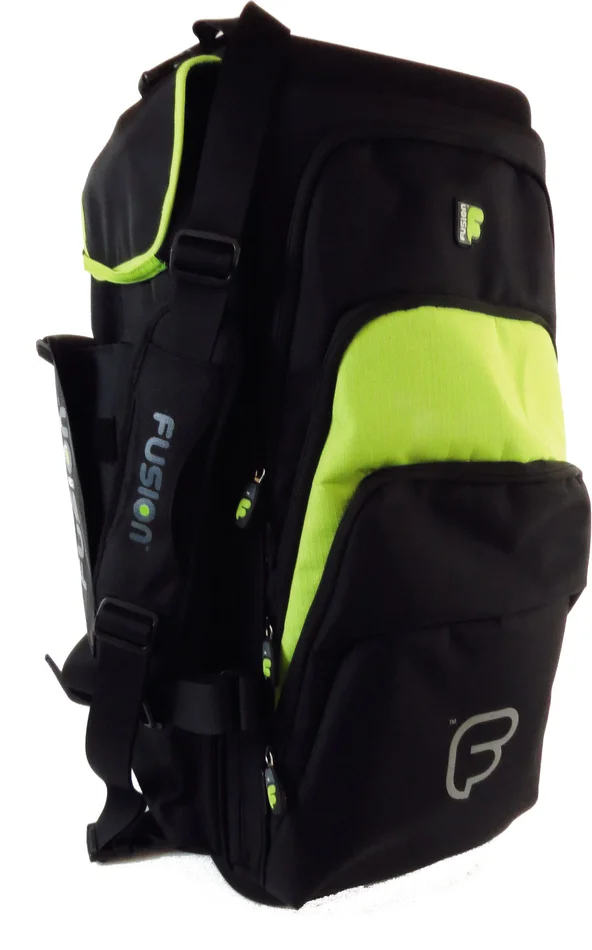 FUSION BAGS Housse Triple Trompette Premium Brass Noire/vert Lime PB-06-L