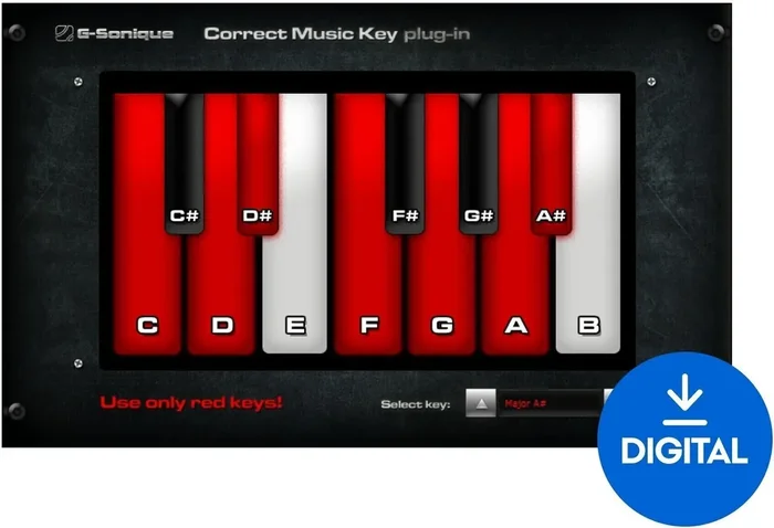 G-Sonique Correct music key /scale (Produit numérique)