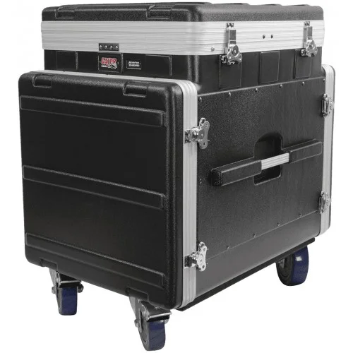 GATOR GRC12X10PU FLIGHT CASE RÉGIE SUR ROULETTES 12U TOP ET 10U DE VANT