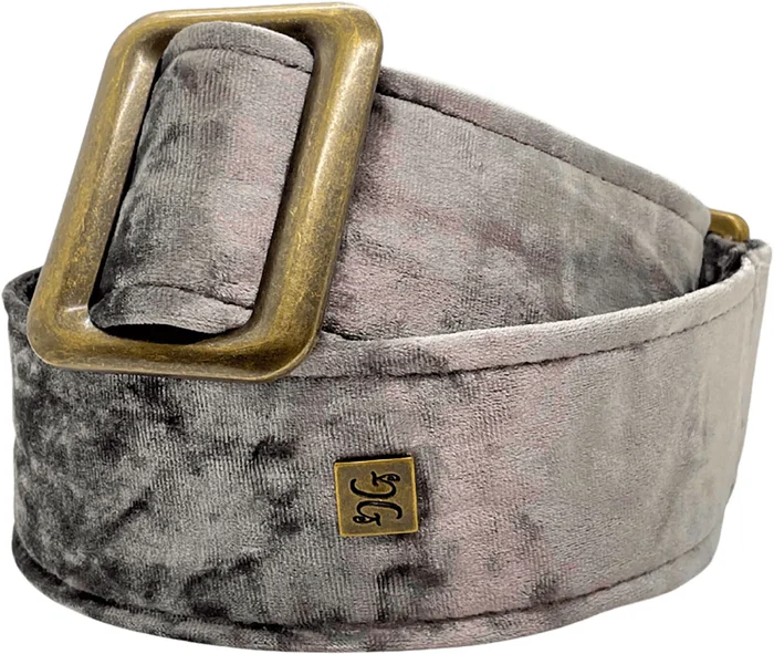 Get’M Get’M SANGLE 2″ BOUJEE VELVET – HERMATITE SILVER