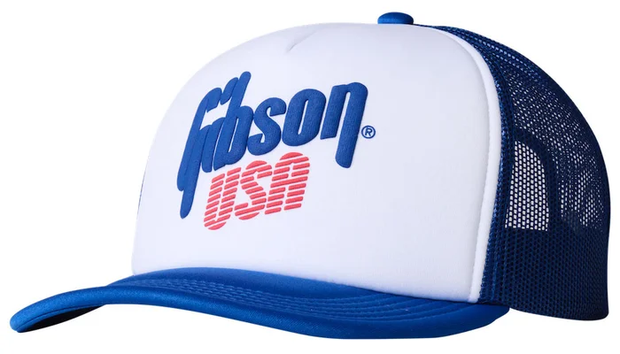 GIBSON Accessories Gibson Usa Foam Trucker Blanc / Blue