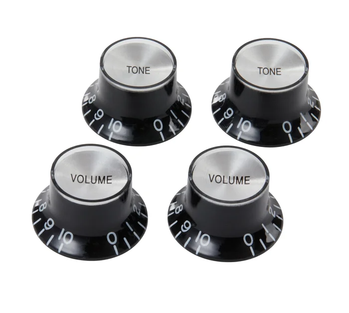 GIBSON Accessories PRMK-010 Boutons SG Noirs Avec Inserts Métals 4 Pack