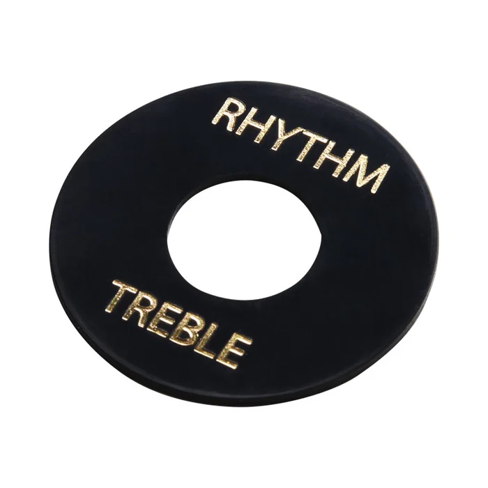 GIBSON Accessories Toggle Switch Washer Black Gold Imprint