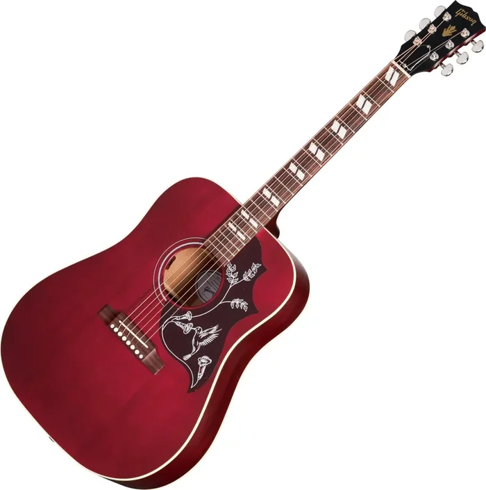 Gibson Hummingbird Special Satin Wine Red Guitare Dreadnought acoustique-électrique