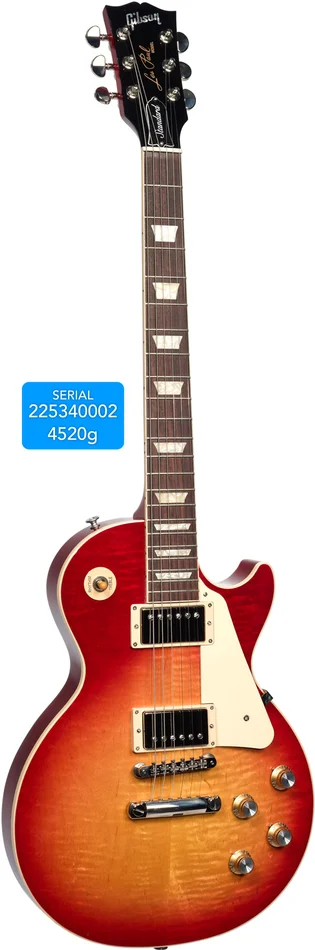 Gibson USA Les Paul Standard 60s AAA Heritage Cherry Sunburst n°225340002 4,52 Kg