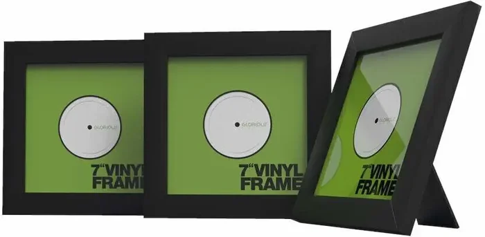 Glorious Frame Set 7 Support mural pour disques LP Black