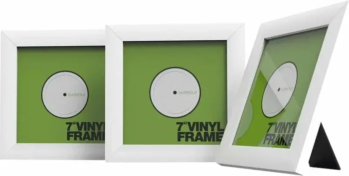 Glorious Frame Set 7 Support mural pour disques LP White