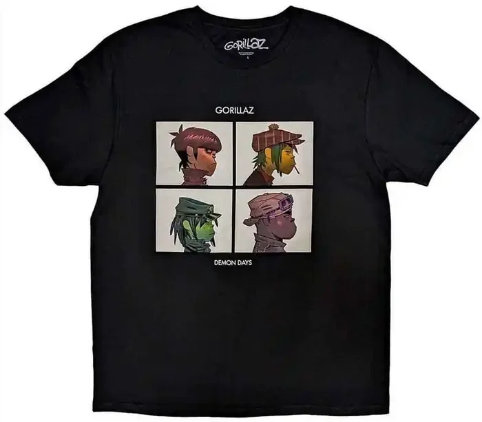 Gorillaz T-shirt Demon Days Unisex Black 2XL