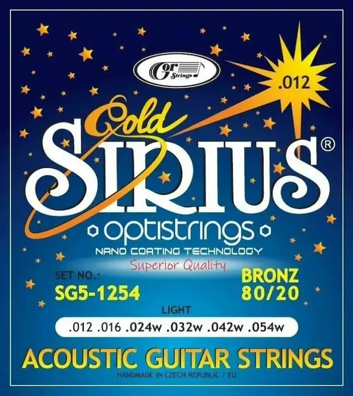 Gorstrings SIRIUS Gold SG5-1254 Cordes de guitares acoustiques