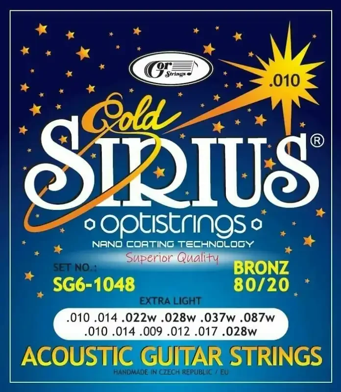 Gorstrings SIRIUS Gold SG6-1048 Cordes de guitares acoustiques