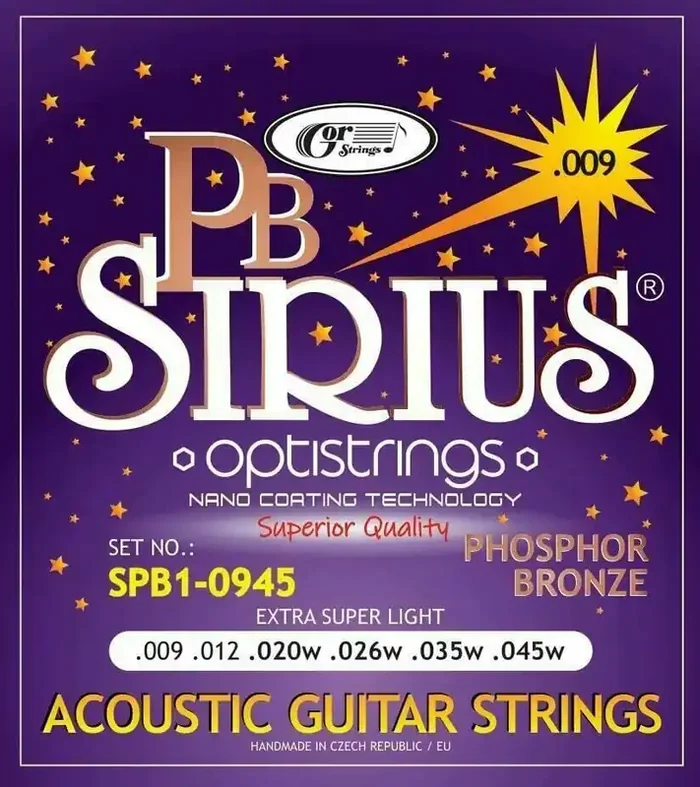 Gorstrings Sirius SPB1-0945 Cordes de guitares acoustiques