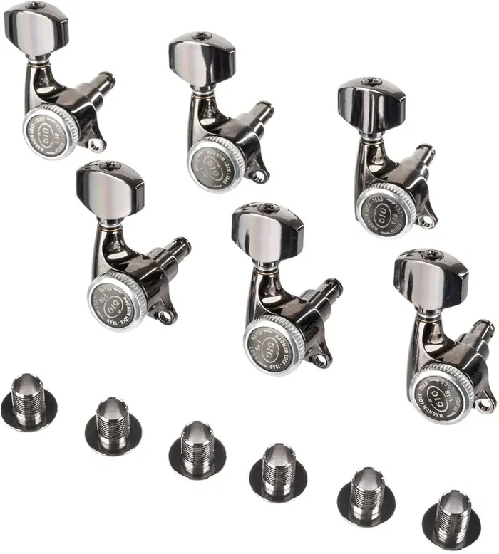 Gotoh SGS510Z MG-T A07 6L CK Cosmo Black Mécanique pour guitare