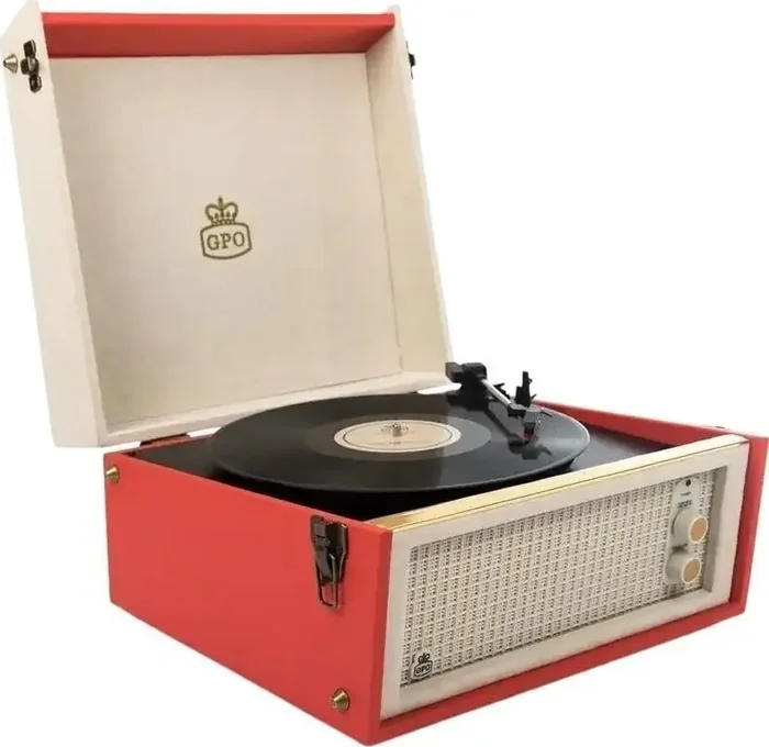 GPO Retro Bermuda Red Tourne-disque rétro