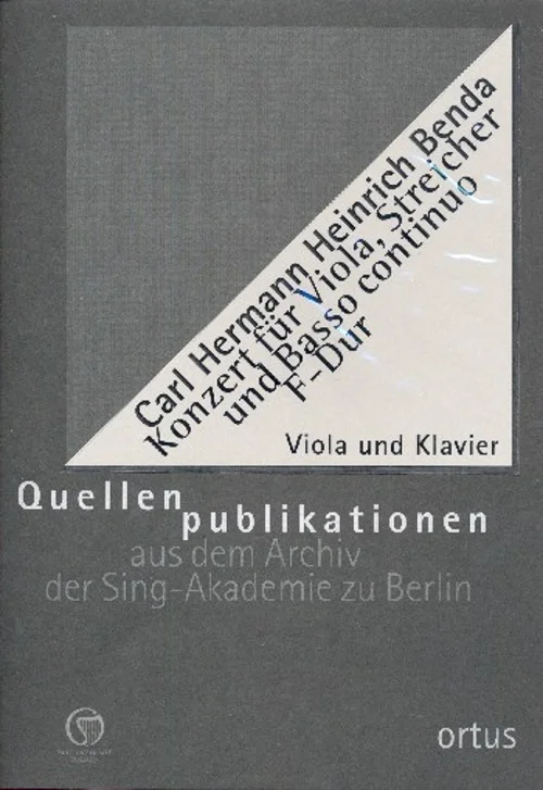 Grahl & Niklas Benda KARL-hermann Heinrich – Konzert F-dur – Alto & Piano