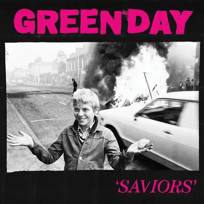 Green Day – Saviors (Indie Exclusive) (Pink/Black Marbled Coloured) (LP)