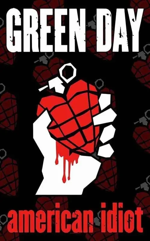 Green Day American Idiot Drapeau