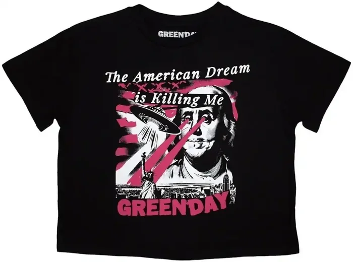 Green Day T-shirt American Dream Ladies Black S