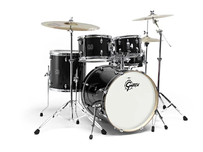 GRETSCH DRUMS New Energy Fusion 20″ Black + Cymbales Paiste 101