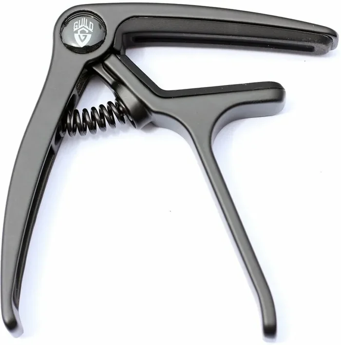 Guild 6 & 12 String Acoustic & Electric Guitar Capo Black Capodastre pour guitare accoustique