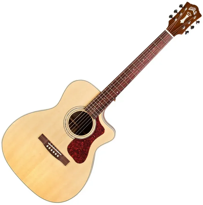 Guild OM-140CE Natural Gloss Guitare Jumbo acoustique-électrique