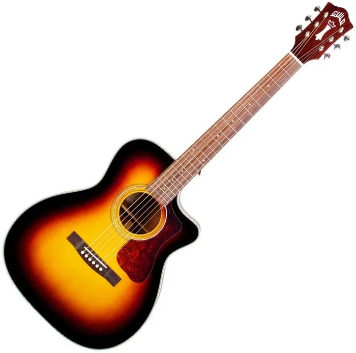 Guild OM-140CE Sunburst Guitare Jumbo acoustique-électrique