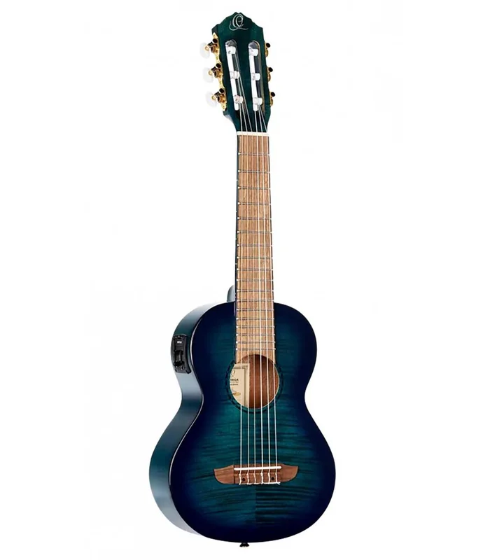 GUITALELE ELECTRO ORTEGA ACAJOU FLAMME