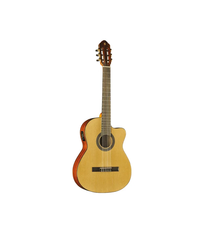 Guitare Classique Electro EKO VIBRA150CW 4/4 Cutaway Natural – table en cèdre – Image 2