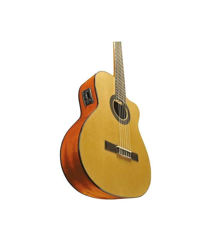 Guitare Classique Electro EKO VIBRA150CW 4/4 Cutaway Natural – table en cèdre – Image 3