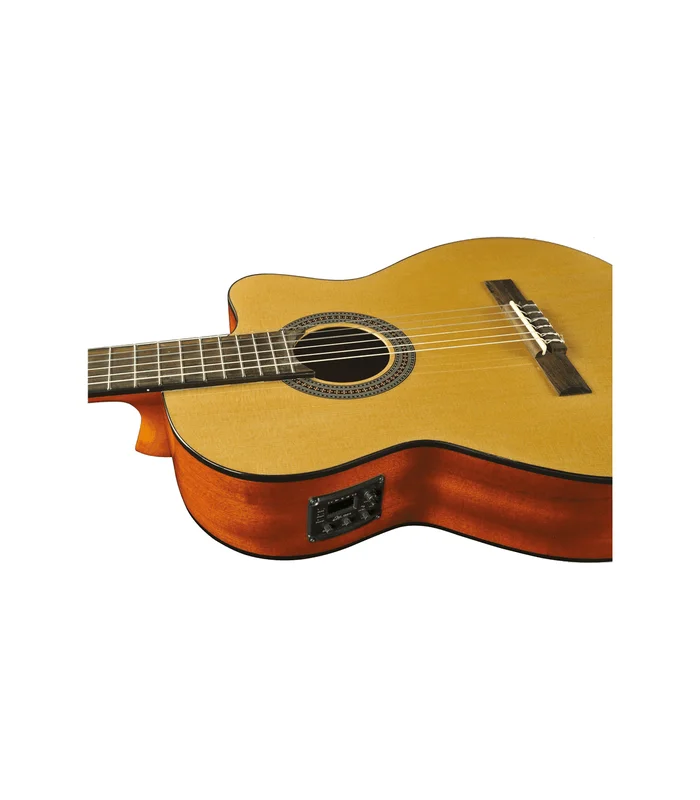 Guitare Classique Electro EKO VIBRA150CW 4/4 Cutaway Natural – table en cèdre – Image 4
