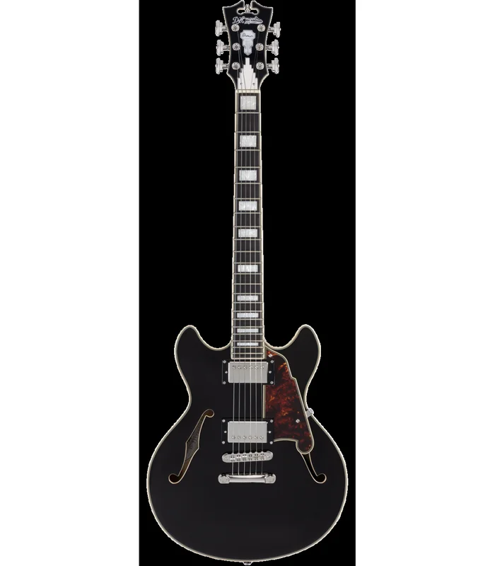 Guitare Electrique D’ANGELICO PREMIER MINI DC BLACK FLAKE