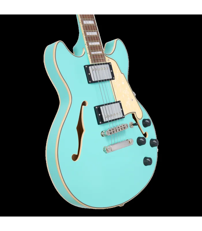 Guitare Electrique D’ANGELICO Premier Mini DC Surf Green – Image 4