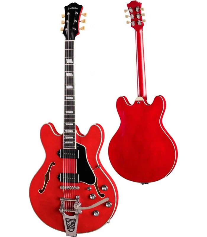 Guitare Electrique Eastman T64_TV-RD Thinline Red