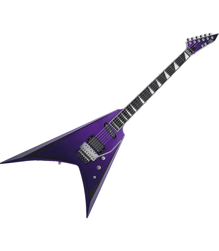 Guitare Electrique ESP 2ALEXIRIPPED – Alexi Laiho – Purple Fade Satin w/ Ripped Pinstripes – Image 2