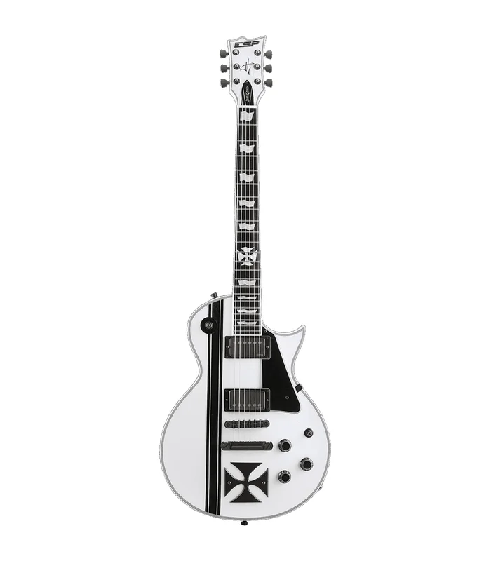 Guitare Electrique ESP IRONCROSS-W – James Hetfield – Snow white