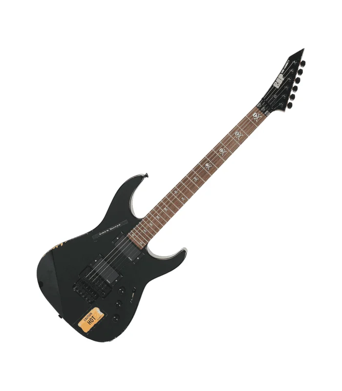 Guitare Electrique ESP KH2V-BK – Kirk Hammett – Distressed Black – Image 2
