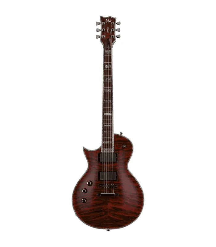 Guitare Electrique Gaucher LTD EC1000LH-STBC – Modele 1000 Deluxe – See Thru Black Cherry