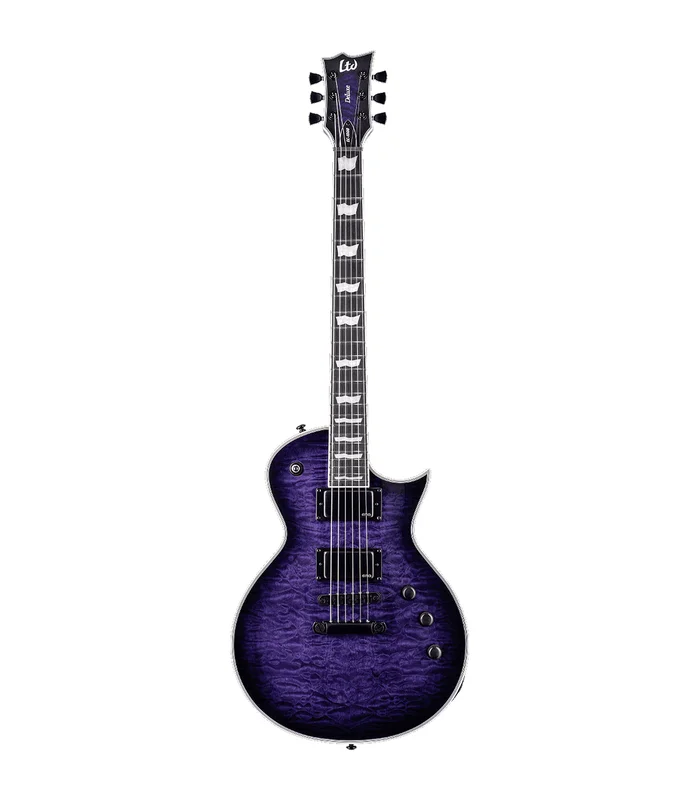 Guitare Electrique LTD EC1000QM-STPSB – Modele 1000 Deluxe – See thru purple sunburst