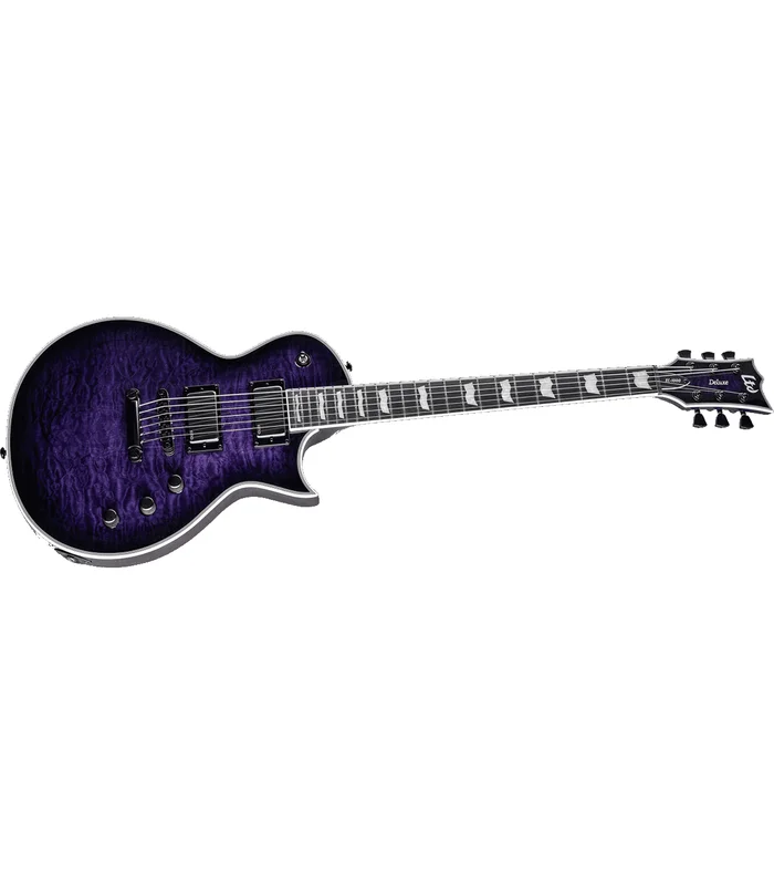 Guitare Electrique LTD EC1000QM-STPSB – Modele 1000 Deluxe – See thru purple sunburst – Image 3