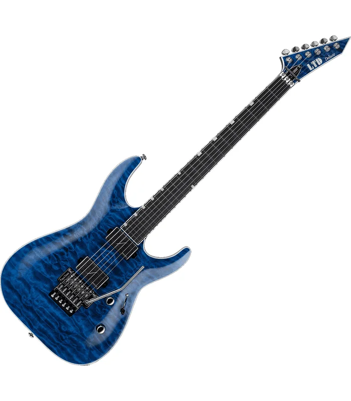 Guitare Electrique LTD MH1000QM-BLKOC – Modele 1000 Deluxe – Black ocean – Image 2