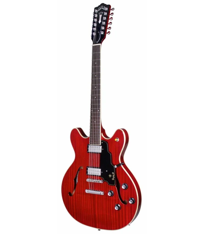 Guitare Electrique Semi-Hollow 12 Cordes Guild STARFIRE IV ST12 CHERRY RED – Image 2