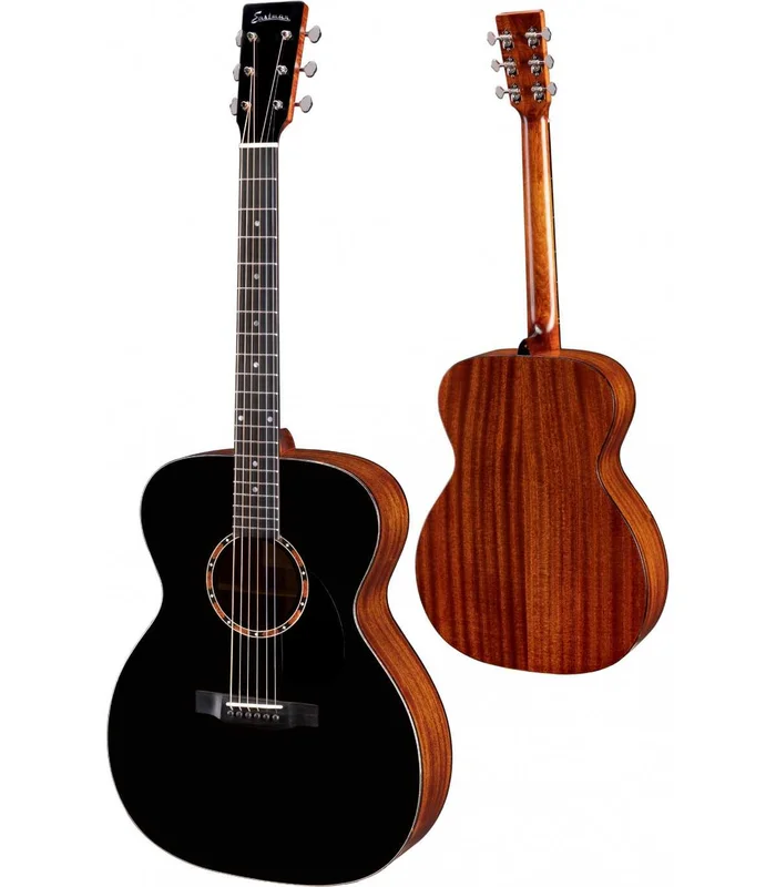 Guitare Folk Eastman E2OM-BK Black – Cedar / Mahogany