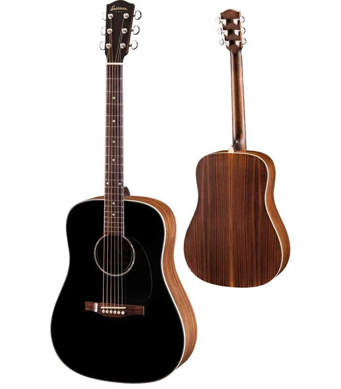 Guitare Folk Eastman PCH2-D-BK Thermo-Cure Black – Sitka Spruce / Rosewood