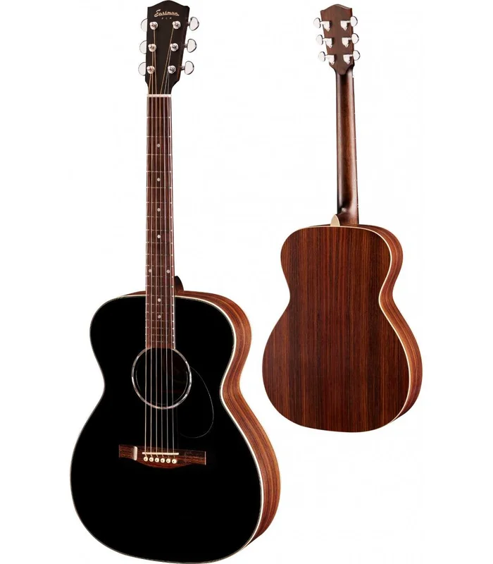 Guitare Folk Eastman PCH2-OM-BK Thermo-Cure Black – Sitka Spruce / Rosewood
