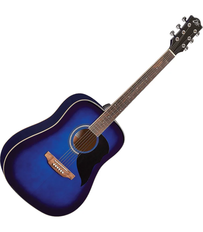 Guitare Folk EKO RANGER6-BLU – Ranger 6 – Dreadnought Blue Sunburst – Image 2