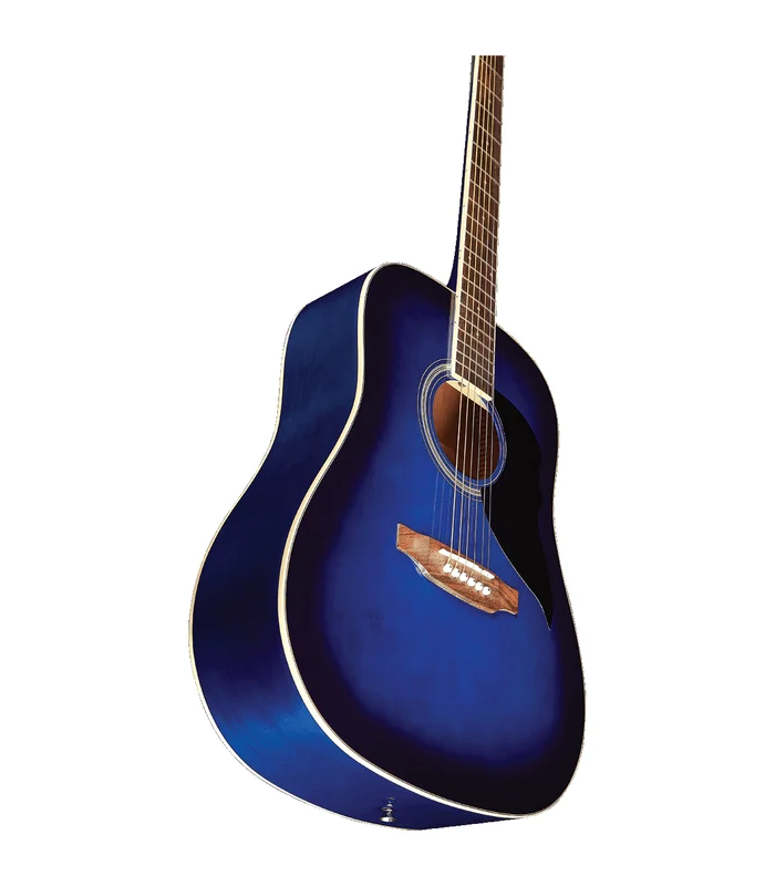 Guitare Folk EKO RANGER6-BLU – Ranger 6 – Dreadnought Blue Sunburst – Image 3