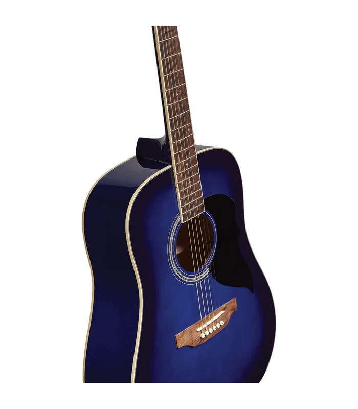 Guitare Folk EKO RANGER6-BLU – Ranger 6 – Dreadnought Blue Sunburst – Image 4