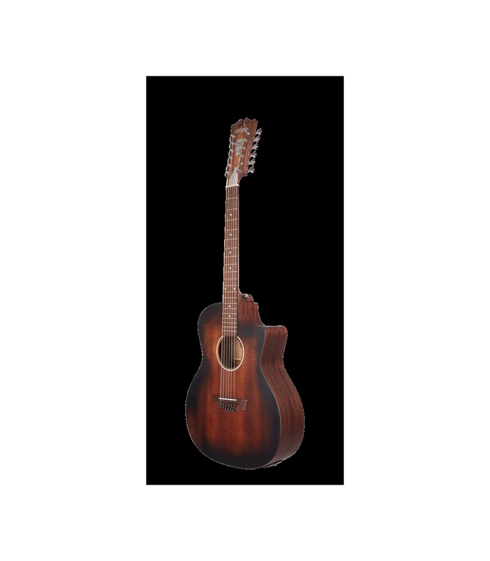 Guitare Folk Electro 12 Cordes D’ANGELICO Premier Fulton LS Aged Mahogany – Image 4