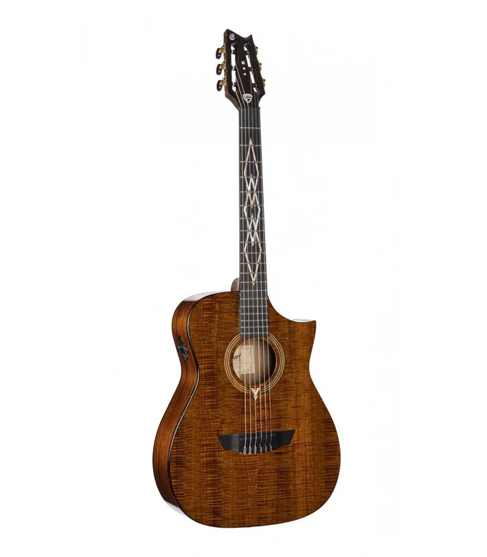 Guitare Folk Electro CORT LUXE NYLON NATUREL BRILLANT